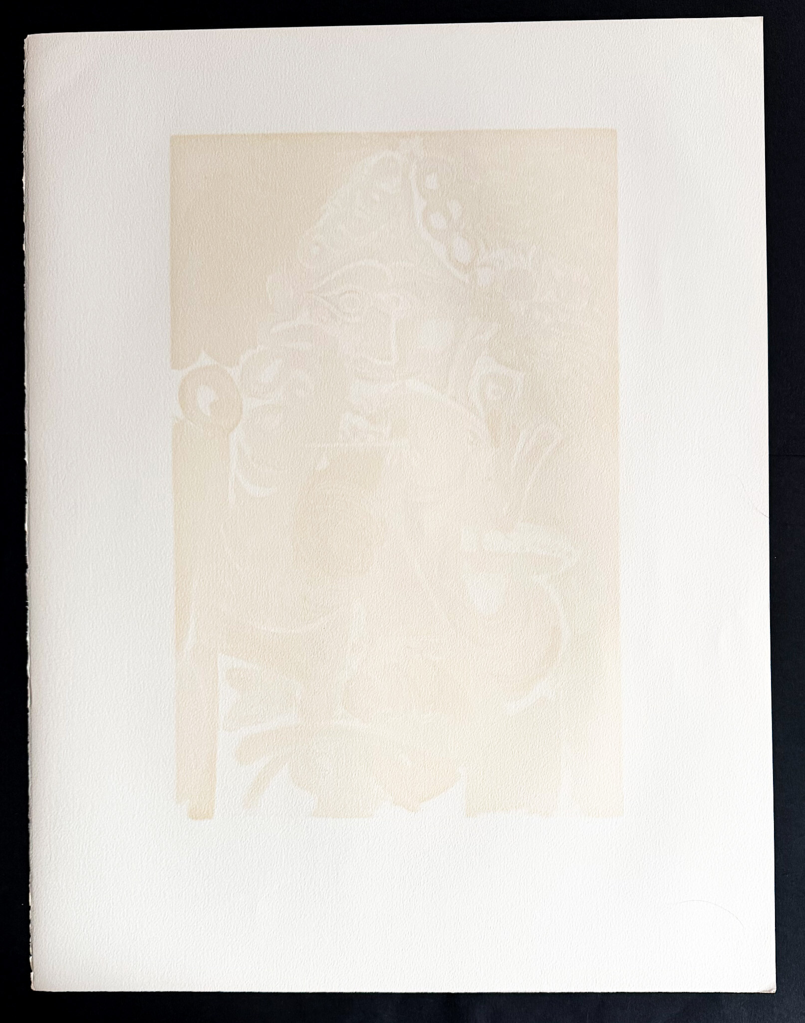 Le cavalier — reverse of the sheet