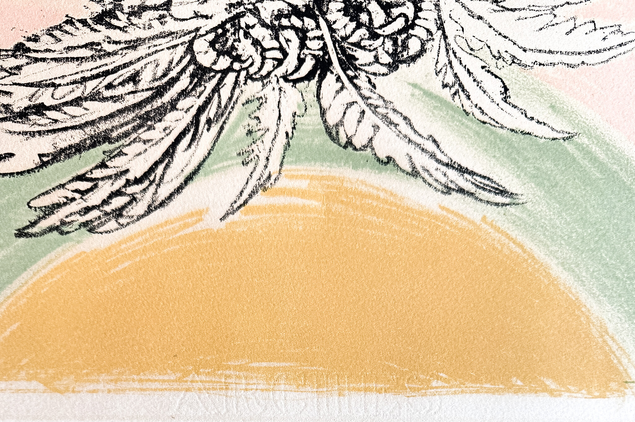 Colombe volant (à l’Arc-en-ciel) — embossed mark at the lower centre