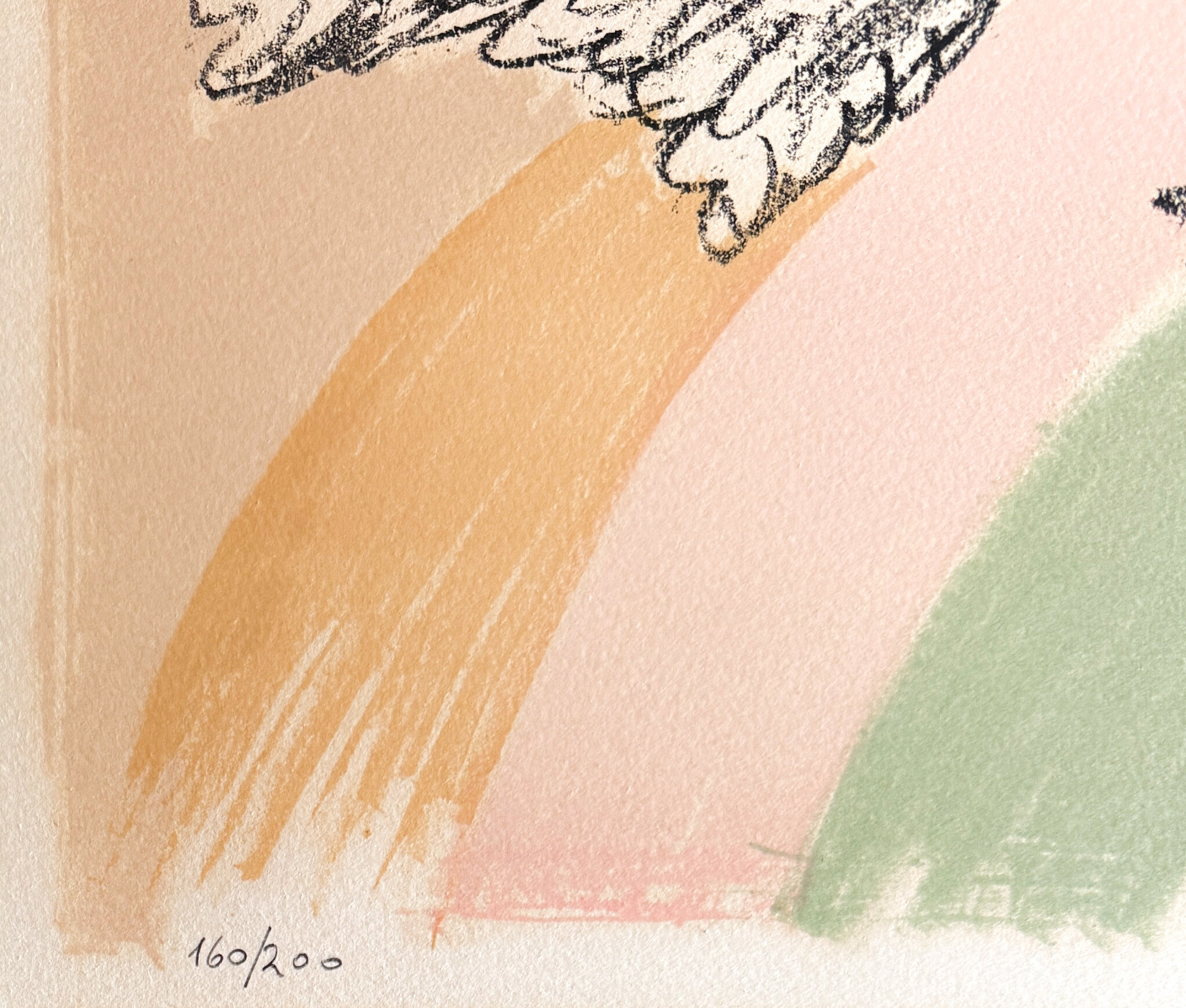 Colombe volant (à l’Arc-en-ciel) — edition number 160/200 at the lower left