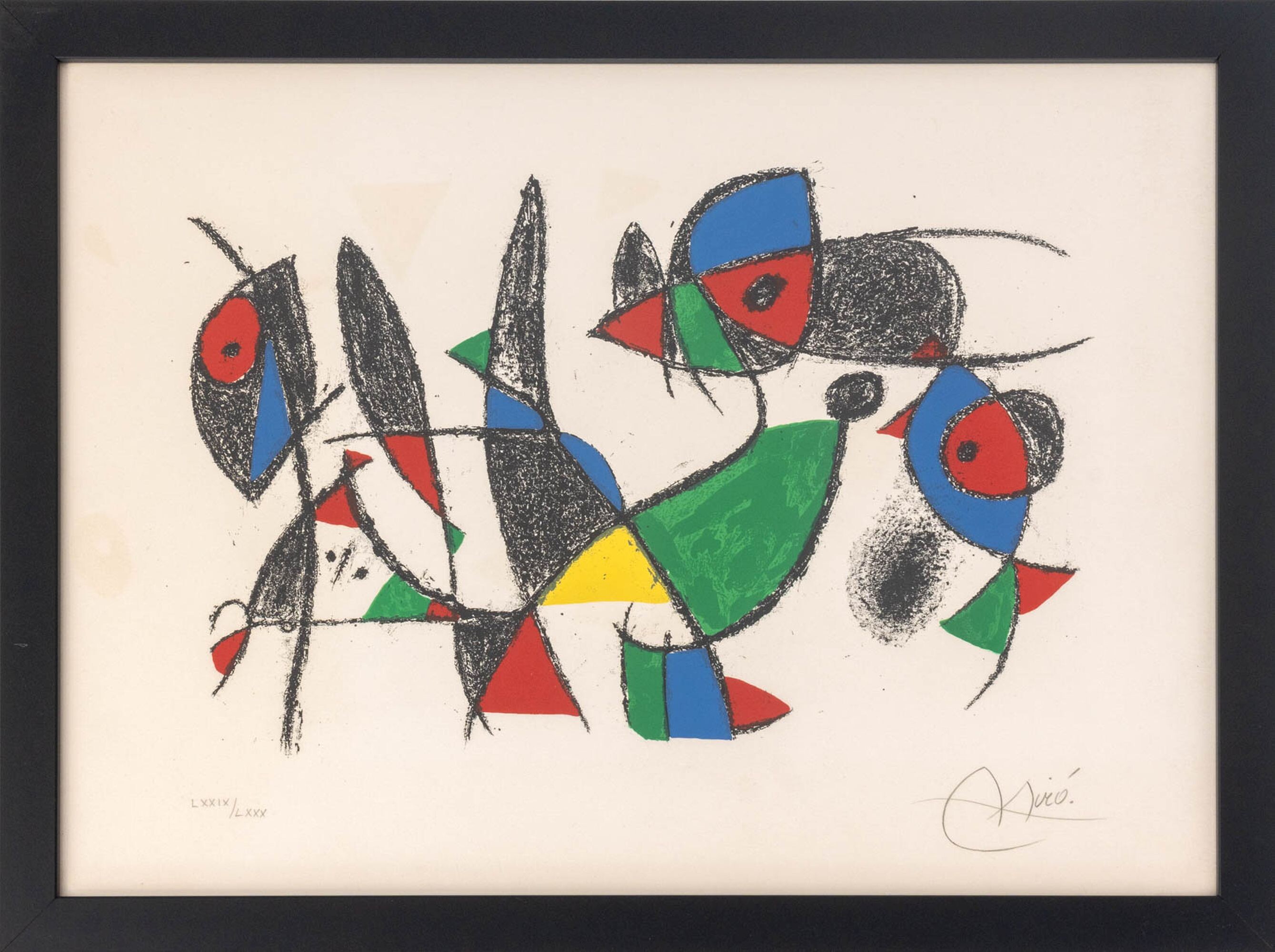 Lithograph IX in its black frame